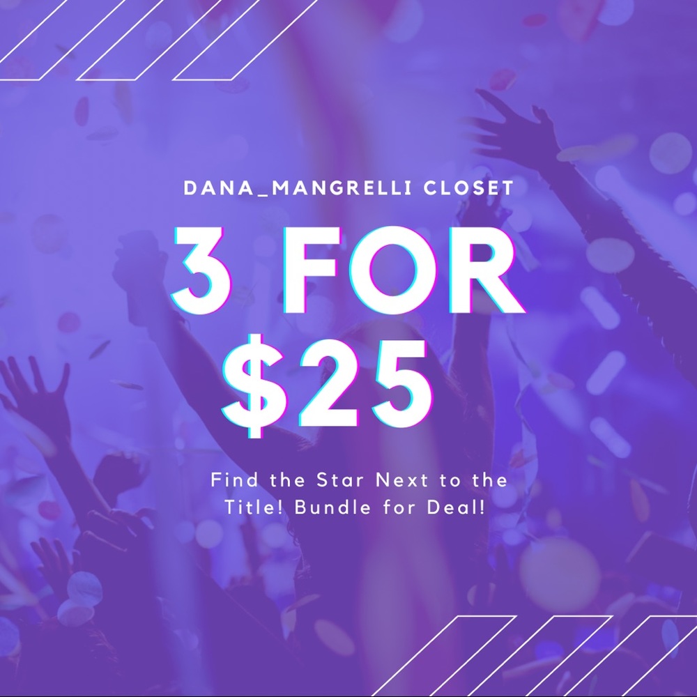 ⭐️ 3 for $25 Items!! ⭐️